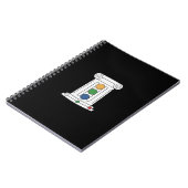 RUM-Notebook mit schwarzer Abdeckung Notizblock (Linke Seite)