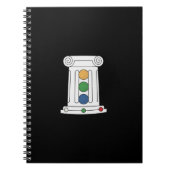 RUM-Notebook mit schwarzer Abdeckung Notizblock (Vorderseite)