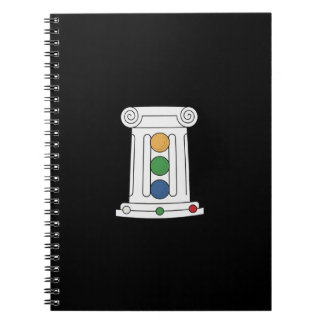 RUM-Notebook mit schwarzer Abdeckung Notizblock
