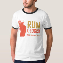 Rum ologist Weinliebhaber Herren-Ringer T-Shirt