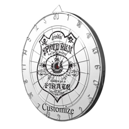 Rum Pirate Drink Thunder_Cove Dartscheibe (Vorderseite rechts)