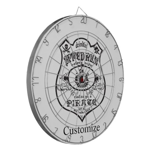 Rum Pirate Drink Thunder_Cove Dartscheibe (Vorderseite Links)