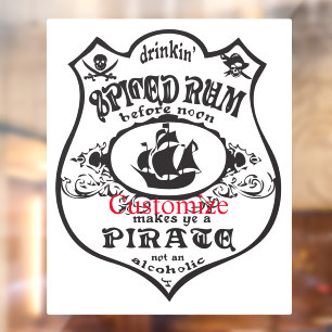 Rum Pirate Drink Thunder_Cove Fensteraufkleber