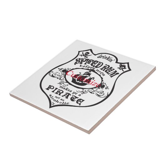 Rum Pirate Drink Thunder_Cove Fliese (Seite)