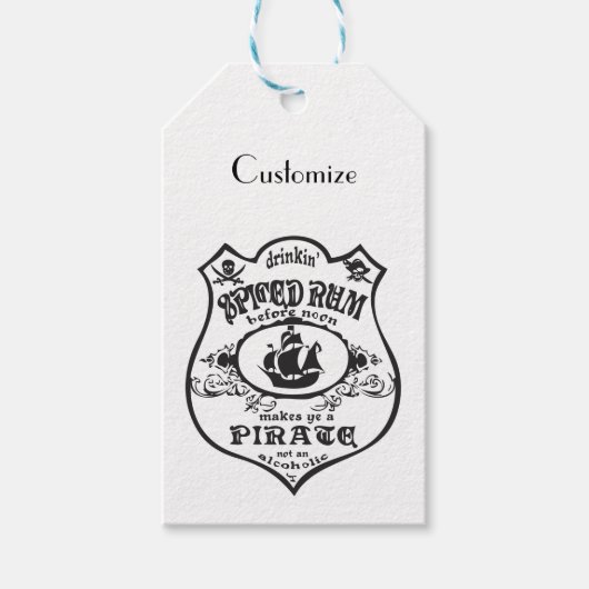 Rum Pirate Drink Thunder_Cove Geschenkanhänger (Vorderseite)