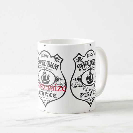 Rum Pirate Drink Thunder_Cove Kaffeetasse (VorderseiteRechts)