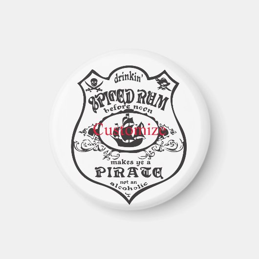 Rum Pirate Drink Thunder_Cove Magnet (Vorne)