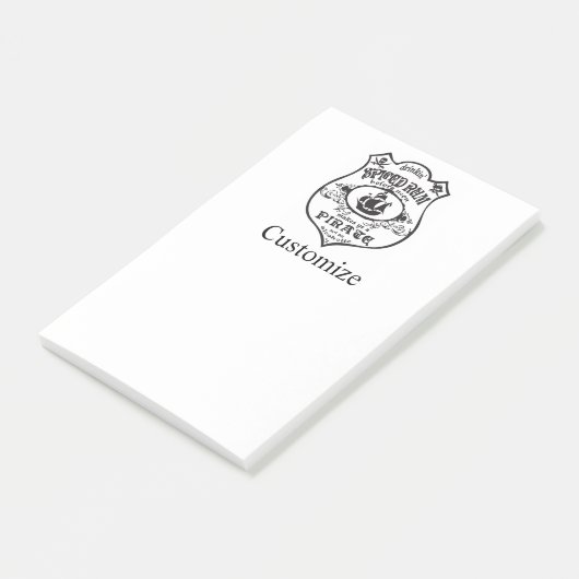 Rum Pirate Drink Thunder_Cove Post-it Klebezettel (angewinkelt)