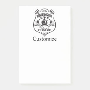 Rum Pirate Drink Thunder_Cove Post-it Klebezettel