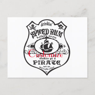 Rum Pirate Drink Thunder_Cove Postkarte