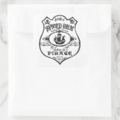 Rum Pirate Drink Thunder_Cove Quadratischer Aufkleber (Tasche)