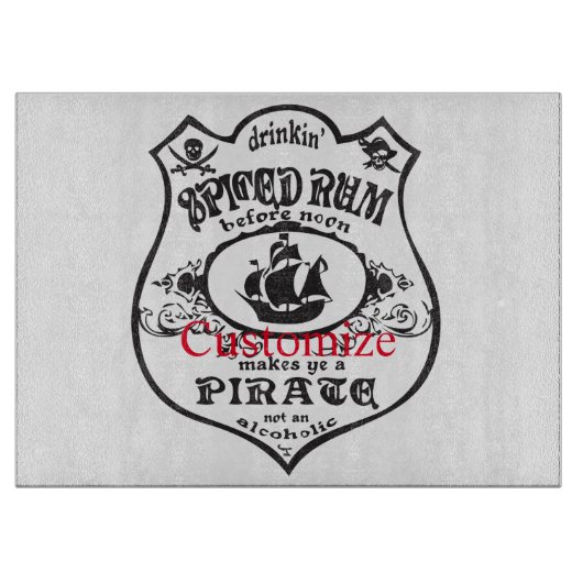 Rum Pirate Drink Thunder_Cove Schneidebrett (Vorderseite)