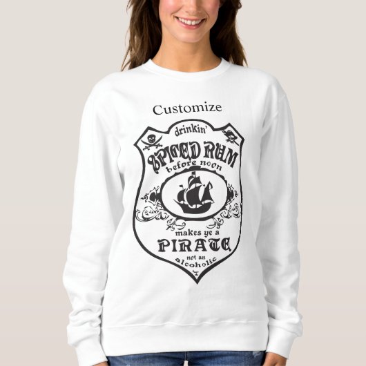 Rum Pirate Drink Thunder_Cove Sweatshirt (Vorderseite)