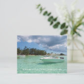 Rum Point Cayman Islands Postkarte (Stehend Vorderseite)