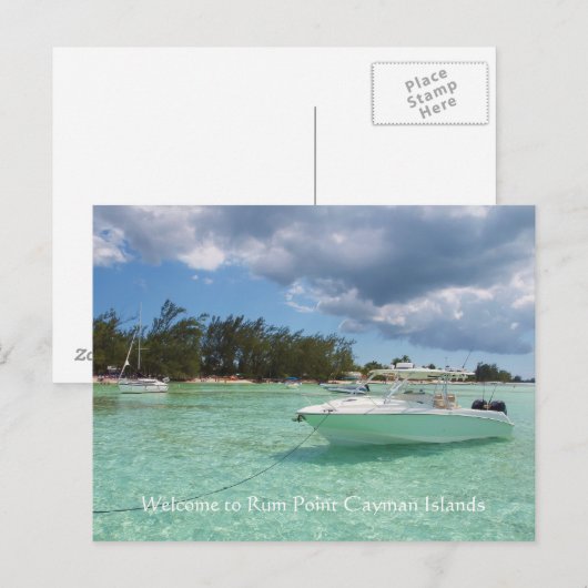 Rum Point Cayman Islands Postkarte (Vorne/Hinten)