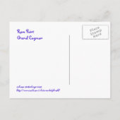 Rum Point, Gr.Cayman, farbenfrohe Postkarte (Rückseite)