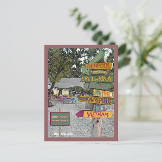 RUM POINT, GRAND CAYMAN INSELN POSTKARTE (Stehend Vorderseite)