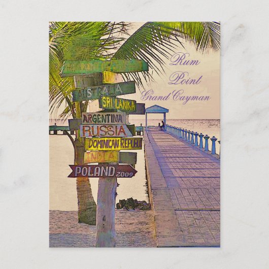 RUM POINT, GRAND CAYMAN ISLAND POSTKARTE (Vorderseite)