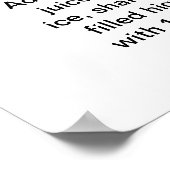 RUM PUNCH Cocktail Rezept 18" x 24" Art Poster (Ecke)