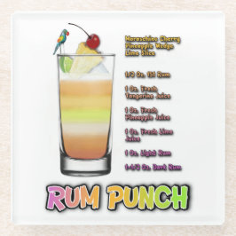 RUM PUNCH Cocktail Rezeption Glasuntersetzer