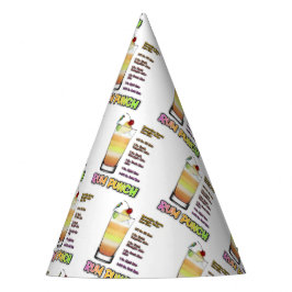 RUM PUNCH Cocktail Rezeption Partyhütchen