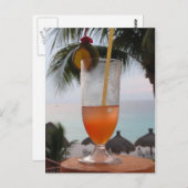 Rum Punch Drink Postkarte (Vorne/Hinten)
