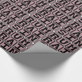 Rum Raisin, Eiscreme-Geschmack Geschenkpapier (Ecke)