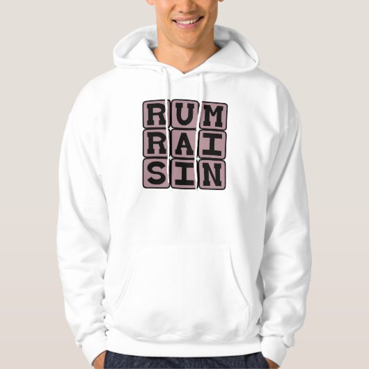 Rum Raisin, Eiscreme-Geschmack Hoodie (Vorderseite)