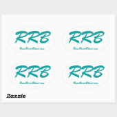 Rum River Blend Ovaler Aufkleber (Blatt)