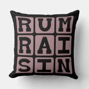 Rum Rosinen, Eiscreme-Geschmack Kissen