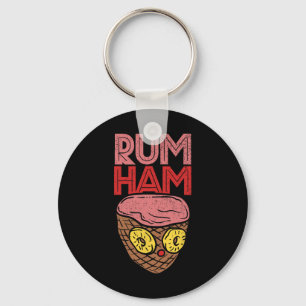 Rum-Schinken-T-Shirt I Lustig Bbq S Schlüsselanhänger
