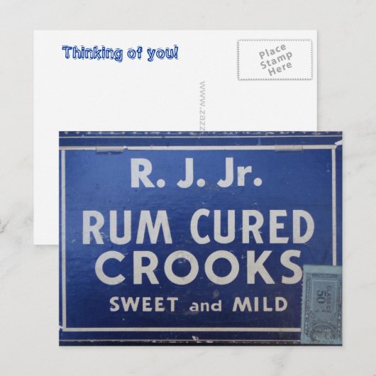 Rum Soaked Crooks Postkarte (Vorne/Hinten)
