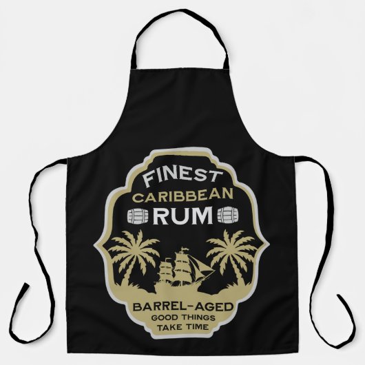 Rum-Trinker-Geschenk Schürze (Vorderseite)