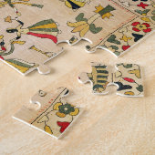 Rumal: quadratische Stickereiabdeckung, die Puzzle (Seite)