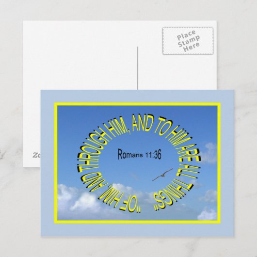 RUMÄNE 11:36 Postkarte (Vorne/Hinten)