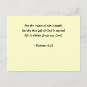 RUMÄNE 6:23 POSTKARTE (Vorderseite)