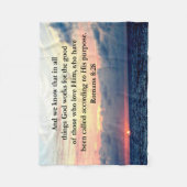 RUMÄNE 8:28 GLAUBEN FLEECEDECKE (Vorderseite)