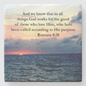 RUMÄNE 8:28 GLAUBEN STEINUNTERSETZER (Vorderseite)