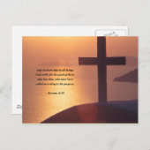 RUMÄNE 8:28 POSTKARTE (Vorne/Hinten)