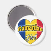 Rumäne Girl Magnet (Vorderseite/Rückseite)