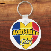 Rumäne Girl Schlüsselanhänger (Vorderseite)