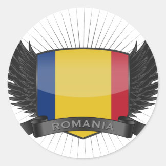 RUMÄNIE RUNDER AUFKLEBER
