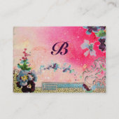 RUMÄNIEN 2 MONOGRAMM VISITENKARTE (Rückseite)