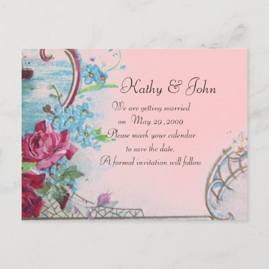 RUMÄNIEN 3 SAVE THE DATE ANKÜNDIGUNGSPOSTKARTE (Rückseite)