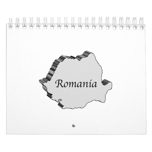 Rumänien 3D-Karte Kalender (Titelbild)