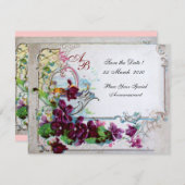 RUMÄNIEN 4 MONOGRAMM 2 EINLADUNG (Vorne/Hinten)