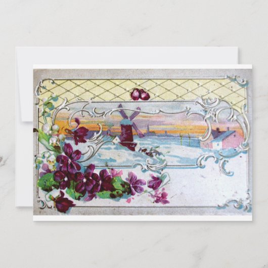 RUMÄNIEN 4 MONOGRAMM EINLADUNG (Rückseite)