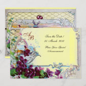 RUMÄNIEN 4 MONOGRAMM EINLADUNG (Vorne/Hinten)