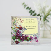 RUMÄNIEN 4 MONOGRAMM, Gelb Einladung (Stehend Vorderseite)