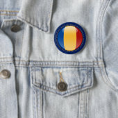 Rumänien-Blasen-Flagge Button (Beispiel)